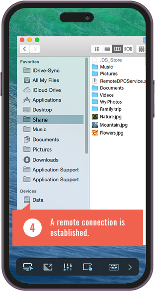Secure remote desktop access from Android and iOS mobile devices with RemotePC
